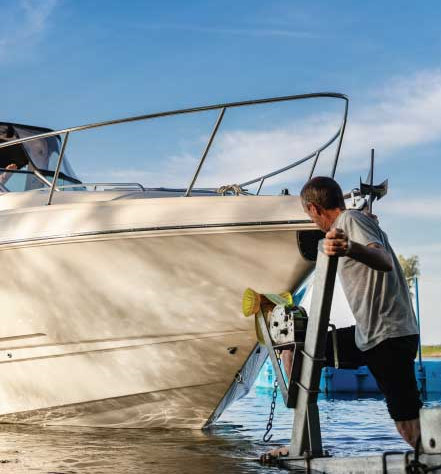 Loading Boat On Trailer for Boat Transportation